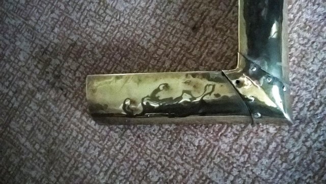 Image 2 of Art Nouveau Brass Fire Fender