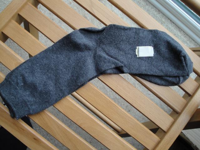 Preview of the first image of Junior to Small Adult's Short Grey Socks. New. C356.