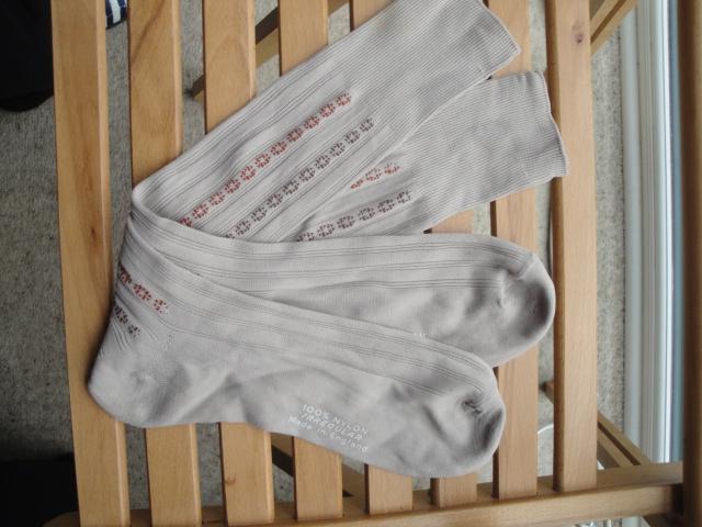 Preview of the first image of Unused Beige/Browns Adult's Nylon Socks. C357.