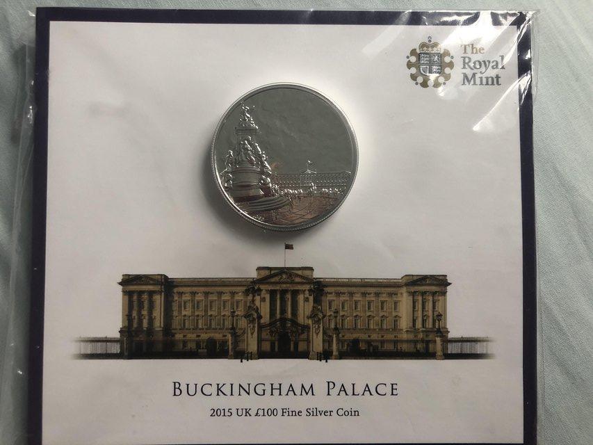 Preview of the first image of 2015 Buckingham Palace, 2nd £100 coin.