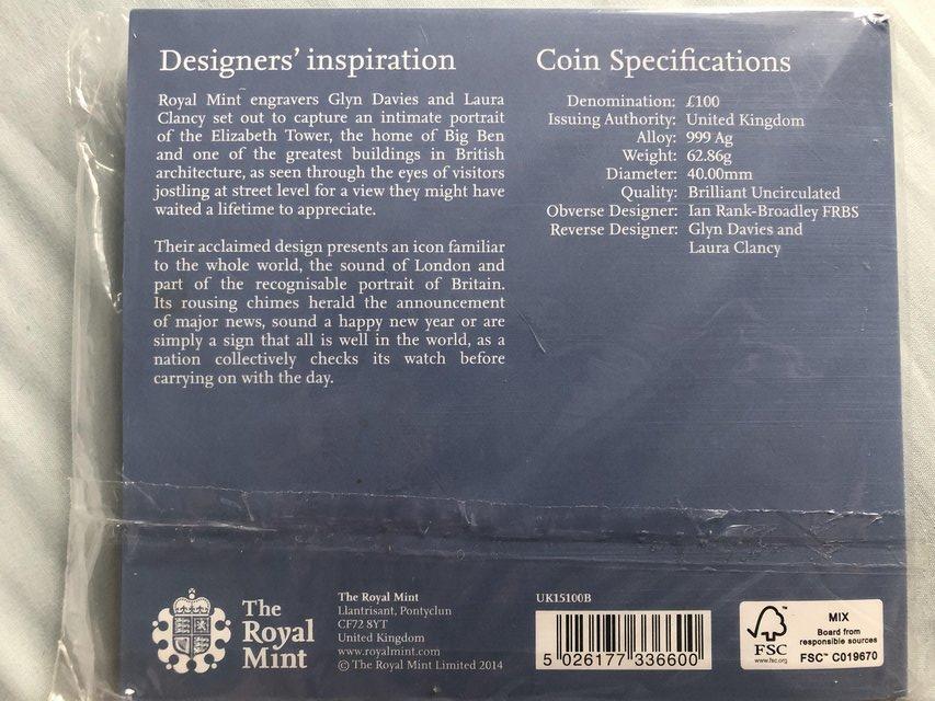 Image 2 of Big Ben UK (Heartbeat of the Nation) 1st ever £100 coin