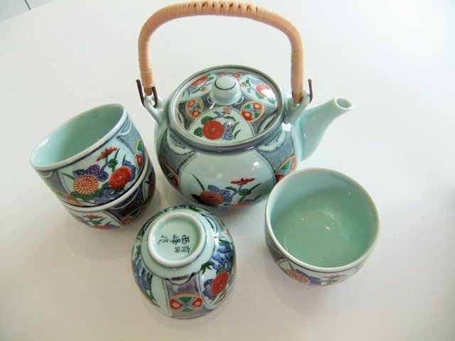 Preview of the first image of JAPANESE 5 PIECE TEA SET.