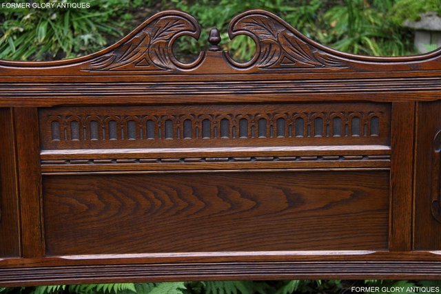 Image 18 of WOOD BROTHERS OLD CHARM LIGHT OAK DOUBLE BED HEADBOARD STAND