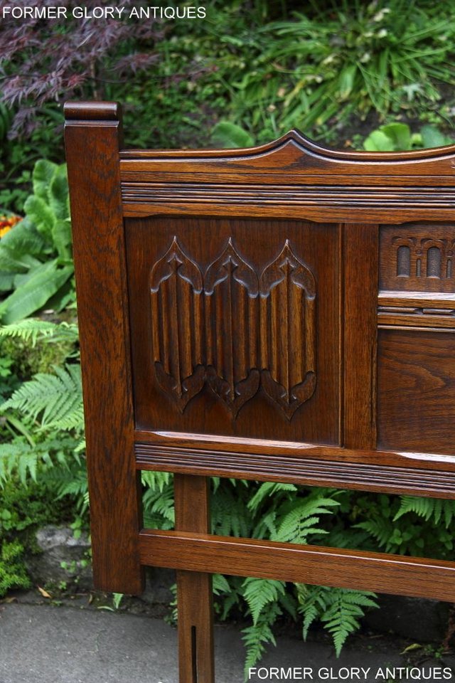 Image 37 of WOOD BROTHERS OLD CHARM LIGHT OAK DOUBLE BED HEADBOARD STAND