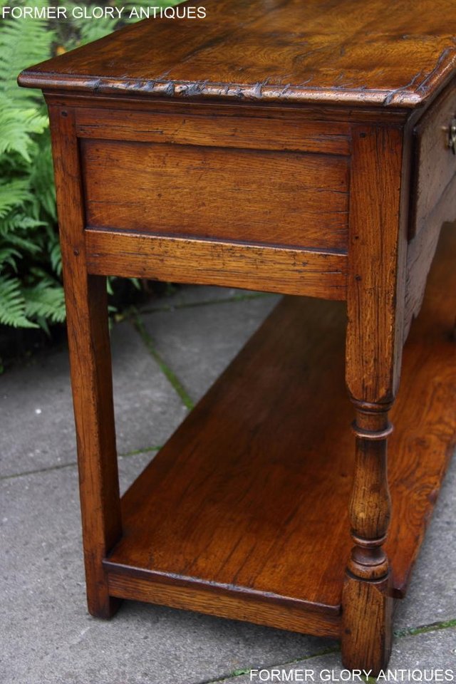 Image 12 of TITCHMARSH AND GOODWIN OAK DRESSER BASE SIDEBOARD HALL TABLE