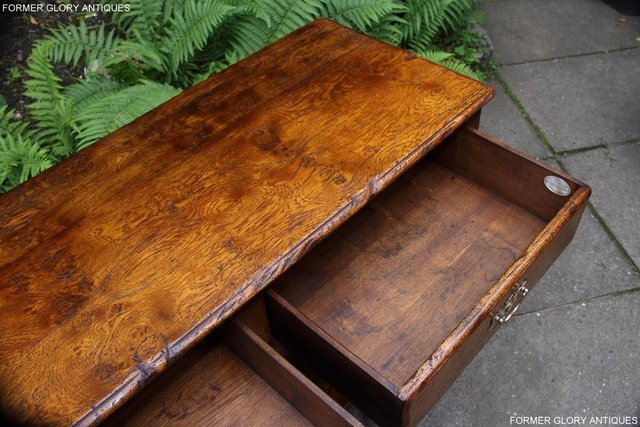 Image 36 of TITCHMARSH AND GOODWIN OAK DRESSER BASE SIDEBOARD HALL TABLE