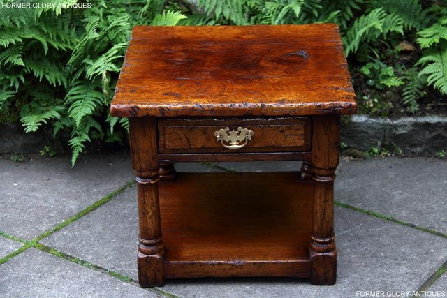 Image 24 of PAIR OF TITCHMARSH & GOODWIN OAK LAMP PHONE SIDE END TABLES