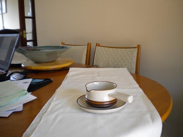 Preview of the first image of Denby Potters Wheel various items, incluing, plates, saucers.