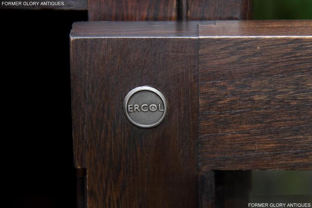 Image 9 of ERCOL TRADITIONAL ELM CORNER DVD TV CABINET STAND TABLE UNIT