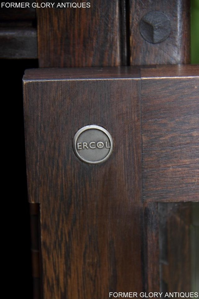 Image 17 of ERCOL TRADITIONAL ELM CORNER DVD TV CABINET STAND TABLE UNIT