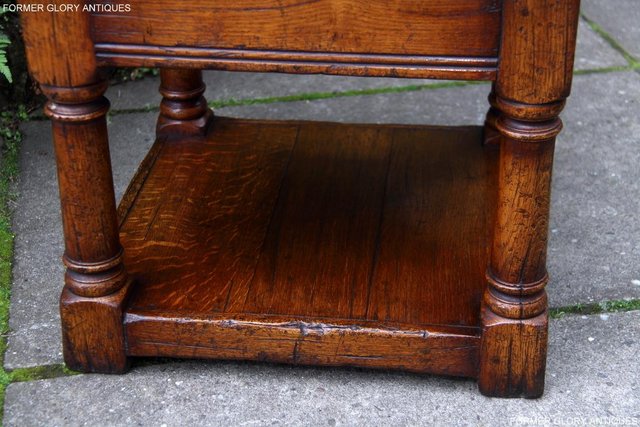 Image 41 of PAIR OF TITCHMARSH & GOODWIN OAK LAMP PHONE SIDE END TABLES