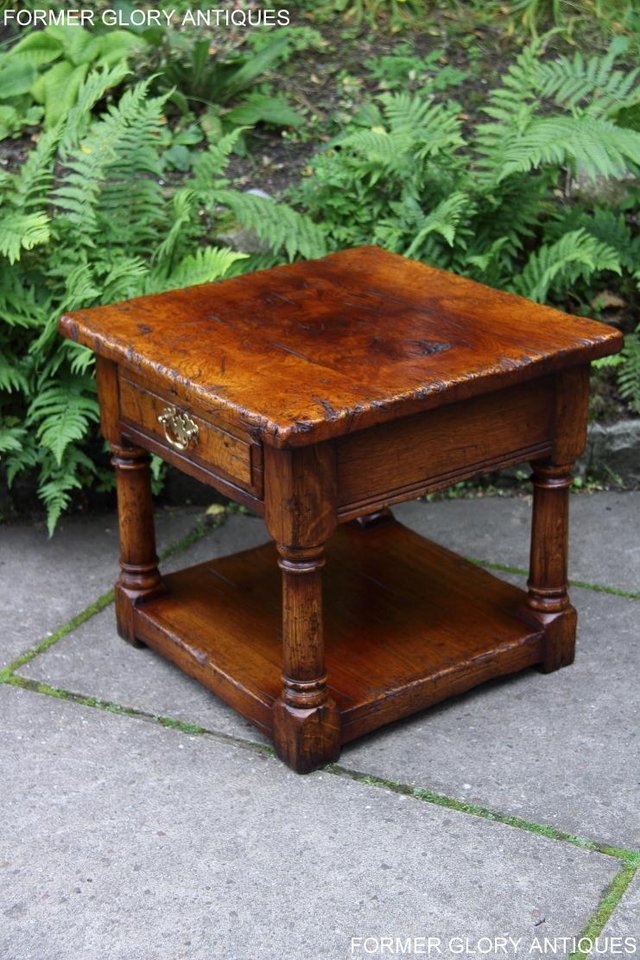 Image 46 of PAIR OF TITCHMARSH & GOODWIN OAK LAMP PHONE SIDE END TABLES