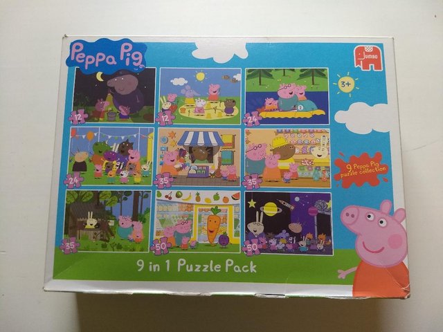 Preview of the first image of Peppa Pig 9 in 1 Puzzle Pack.