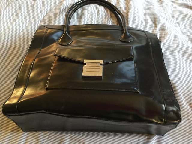 Preview of the first image of Large Black JOHN LEWIS COLLECTION Handbag.