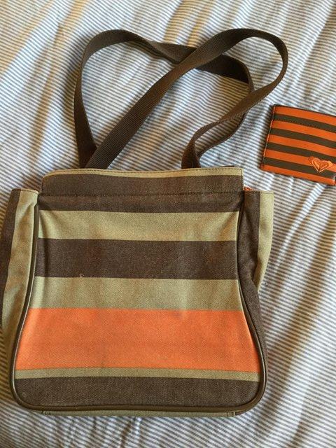 Image 3 of QUIKSILVER Stripey Tote Bag & Matching Coin Purse