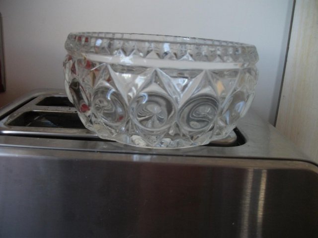 Image 2 of VINTAGE GLASS FRUIT BOWL AND DISHES