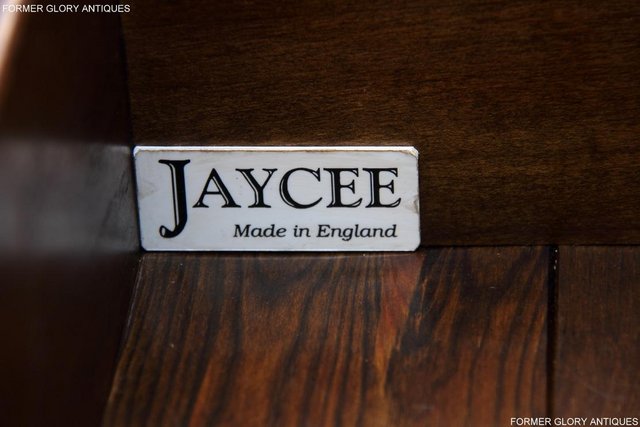 Image 8 of JAYCEE MELLOW OAK CANTED HALL CABINET SIDEBOARD DRESSER BASE