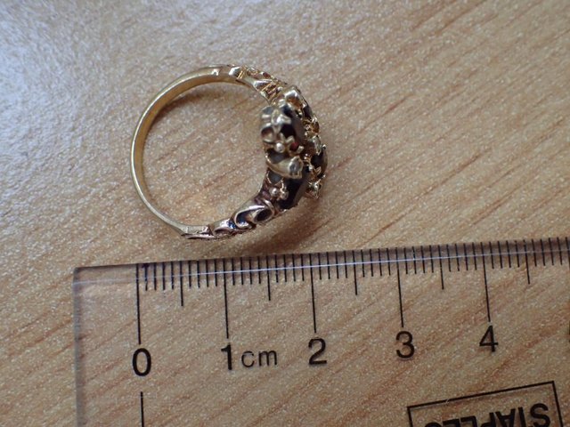 Image 2 of Diamonds and Garnets ring