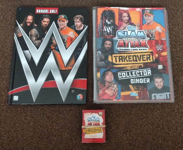 Preview of the first image of Topps WWE Slam Attax Takeover Bundle, Binder & Annual.