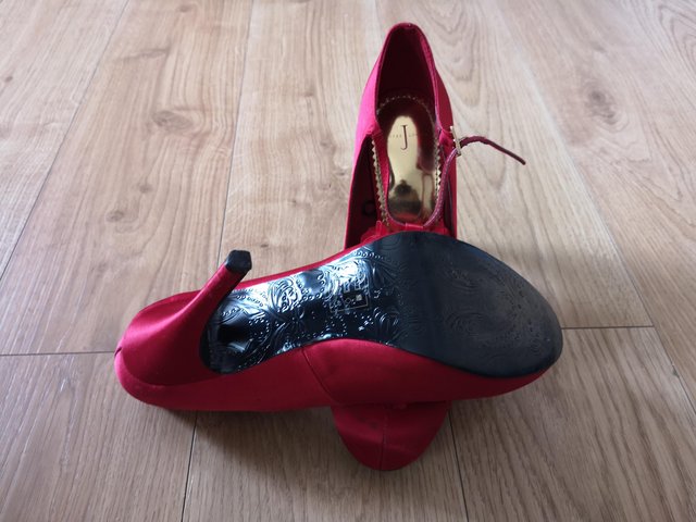 Image 2 of Jasper Conran red high heel shoes size 6