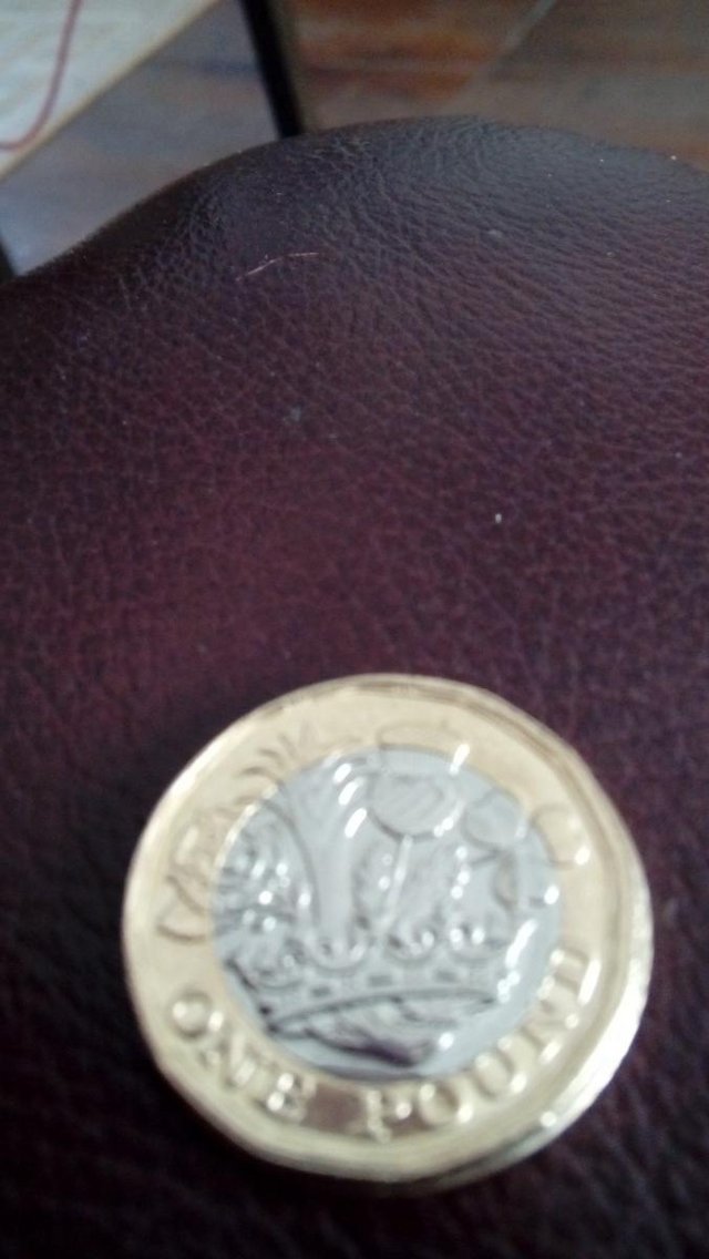 Image 11 of £1 coin thats got a missprinting fault date 2017