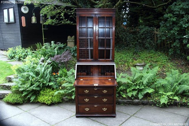 Preview of the first image of A TITCHMARSH AND GOODWIN BUREAU BOOKCASE DESK WRITING TABLE.
