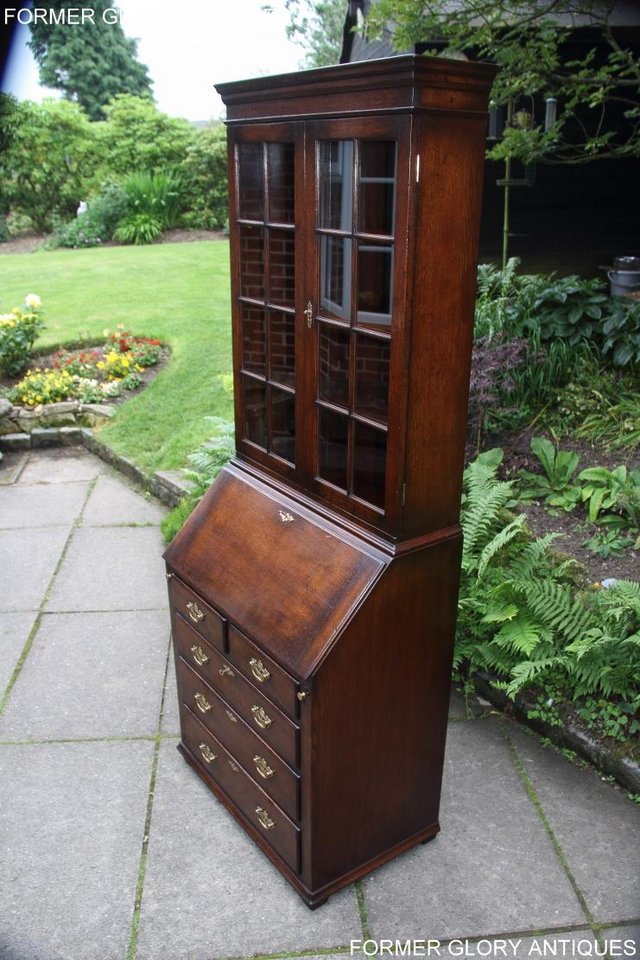 Image 17 of A TITCHMARSH AND GOODWIN BUREAU BOOKCASE DESK WRITING TABLE