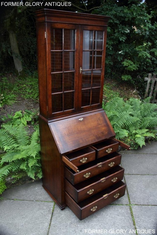 Image 19 of A TITCHMARSH AND GOODWIN BUREAU BOOKCASE DESK WRITING TABLE