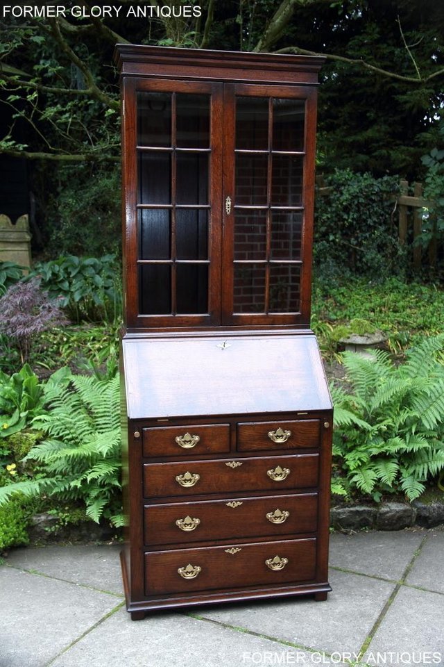 Image 25 of A TITCHMARSH AND GOODWIN BUREAU BOOKCASE DESK WRITING TABLE