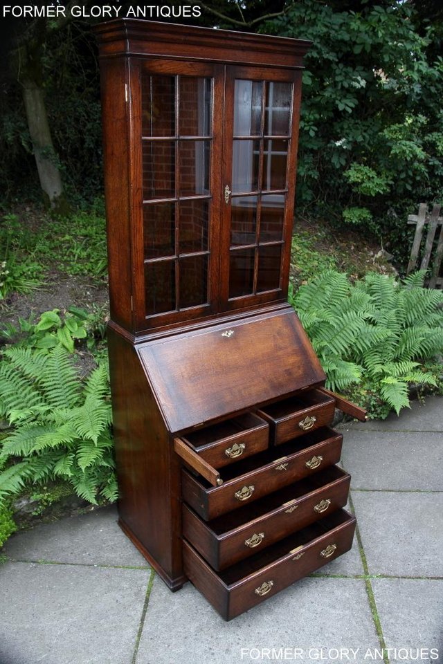 Image 44 of A TITCHMARSH AND GOODWIN BUREAU BOOKCASE DESK WRITING TABLE
