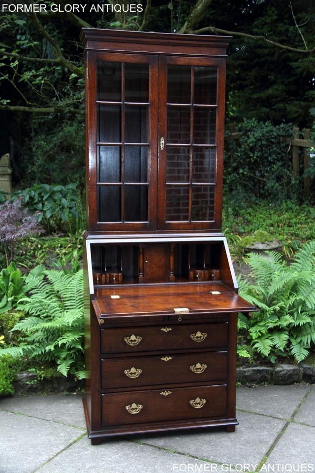 Image 51 of A TITCHMARSH AND GOODWIN BUREAU BOOKCASE DESK WRITING TABLE
