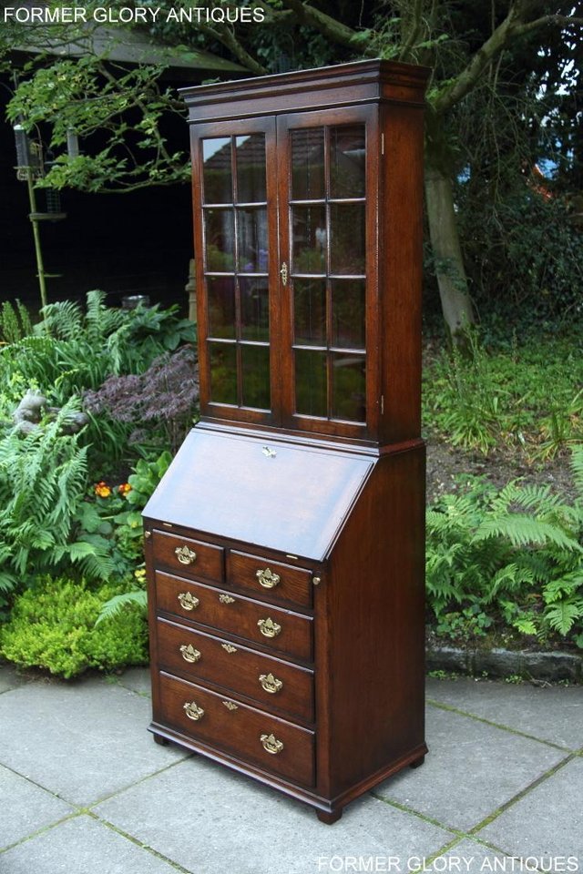 Image 62 of A TITCHMARSH AND GOODWIN BUREAU BOOKCASE DESK WRITING TABLE