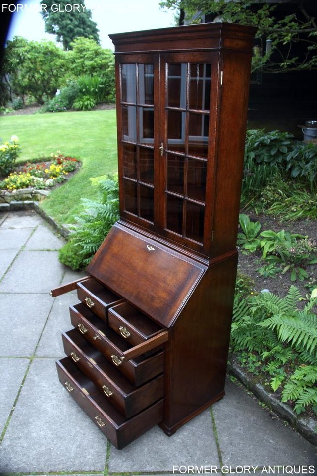 Image 70 of A TITCHMARSH AND GOODWIN BUREAU BOOKCASE DESK WRITING TABLE