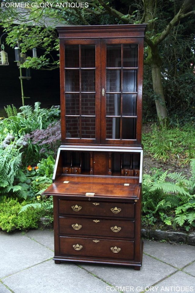 Image 74 of A TITCHMARSH AND GOODWIN BUREAU BOOKCASE DESK WRITING TABLE