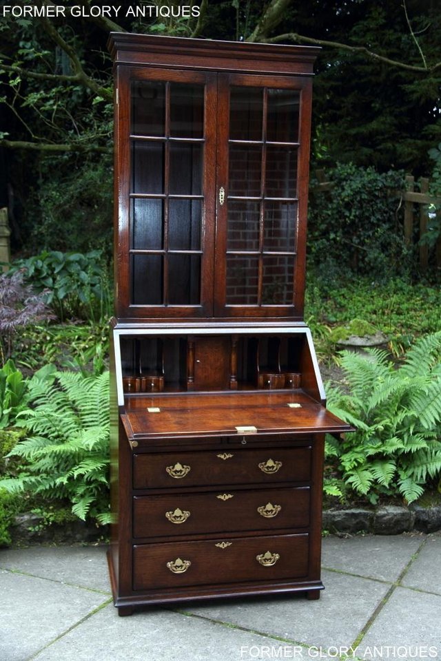 Image 89 of A TITCHMARSH AND GOODWIN BUREAU BOOKCASE DESK WRITING TABLE