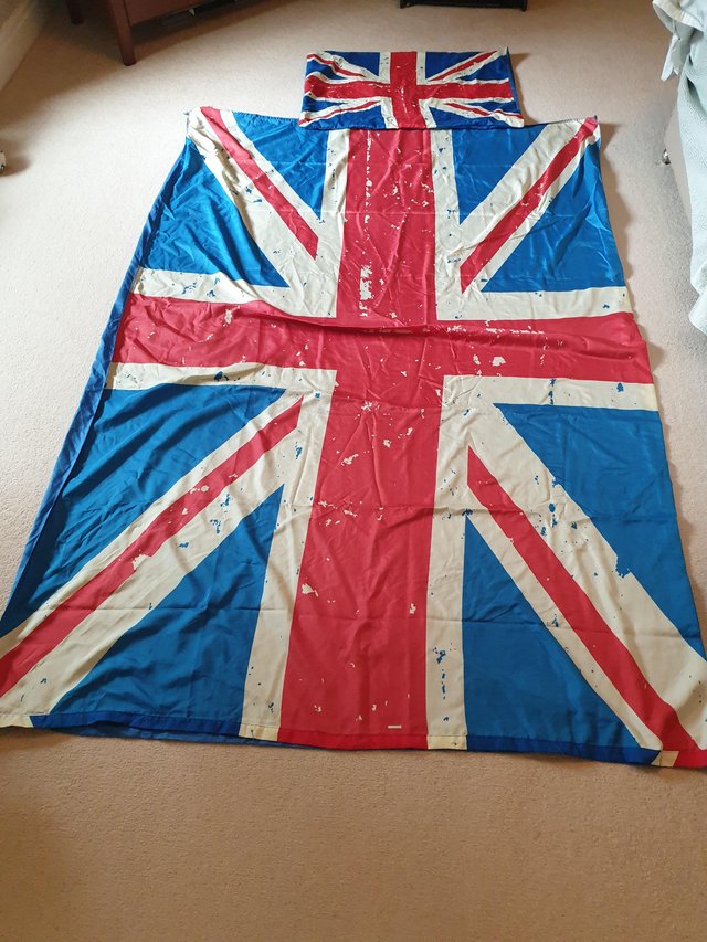 Preview of the first image of Union Flag single quilt cover and Pillow case.