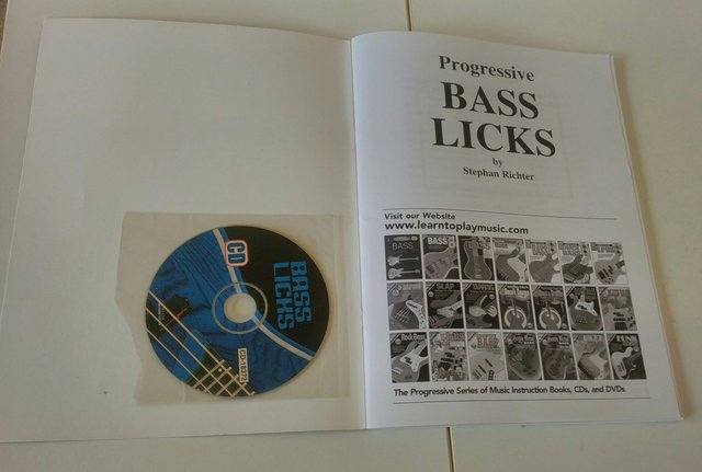 Image 3 of Guitar Instruction Book 'Progressive Bass Licks' plus CD