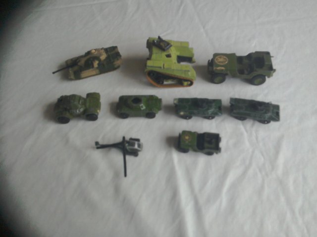 Preview of the first image of 1980's Matchbox,Dinky,Corgi Metal Military Vehicles.