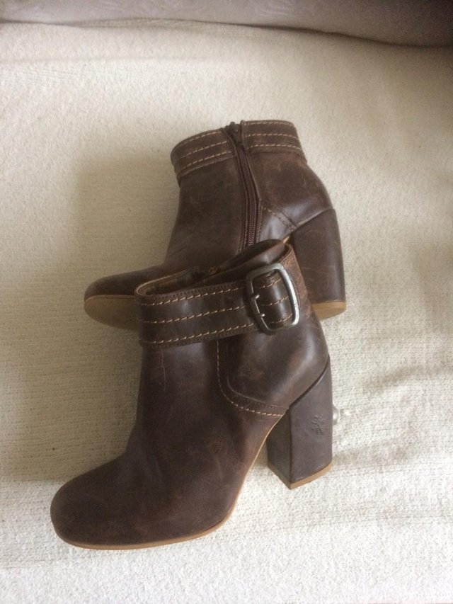Image 2 of Ladies ankle boots brown