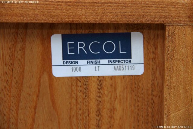 Image 5 of ERCOL WINDSOR LIGHT ELM HALL BEDSIDE CABINET TABLE SIDEBOARD