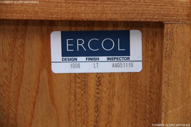 Image 52 of ERCOL WINDSOR LIGHT ELM HALL BEDSIDE CABINET TABLE SIDEBOARD