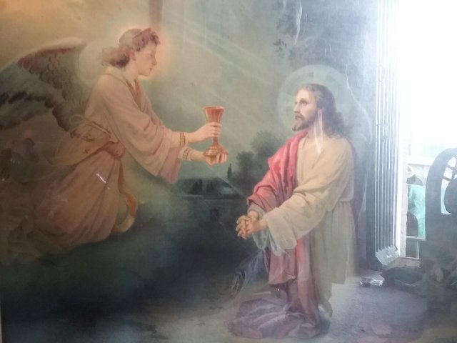 Image 3 of Beautifully framed image of Jesus accepting a drink from