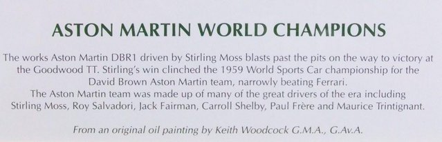 Image 3 of ASTON MARTIN WORLD CHAMPIONS" MULTI SIGNED & HIGHLY COLLECTA