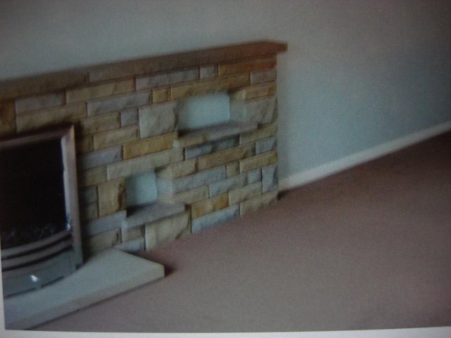 Image 3 of "Portland"? stone fireplace surround