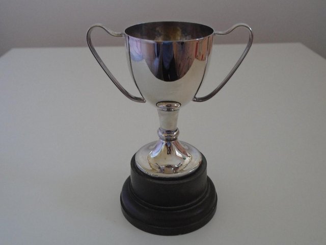 Preview of the first image of Silver-plated 50mm trophy.