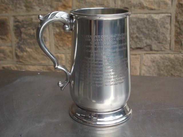 Image 2 of Beer Tankard: Revolution House, Chesterfield.