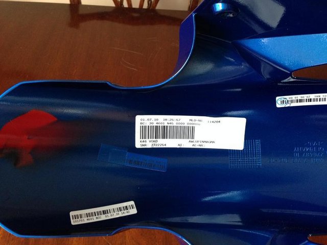 Image 3 of Brand New BMW s 1000 RR 2010 Front Mudguard