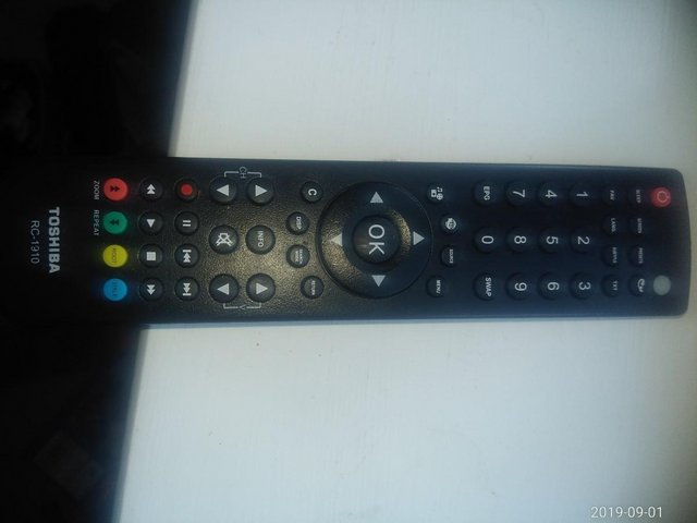 Preview of the first image of Genuine Toshiba RC-1910 TV/ DVD Remote Control.