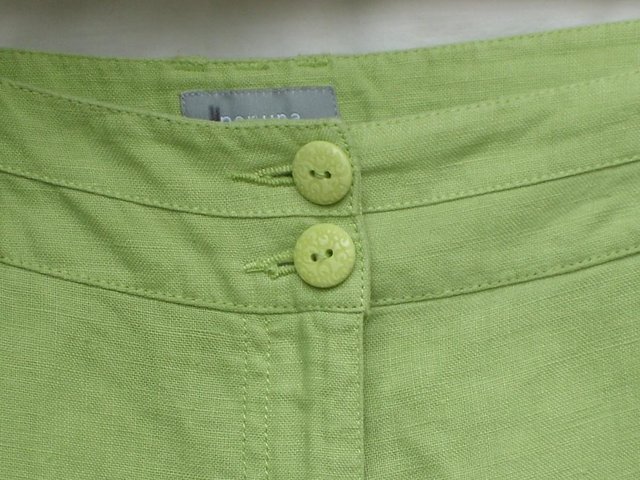 Image 3 of PER UNA Lime Green Linen Trousers–Size 10 Regular