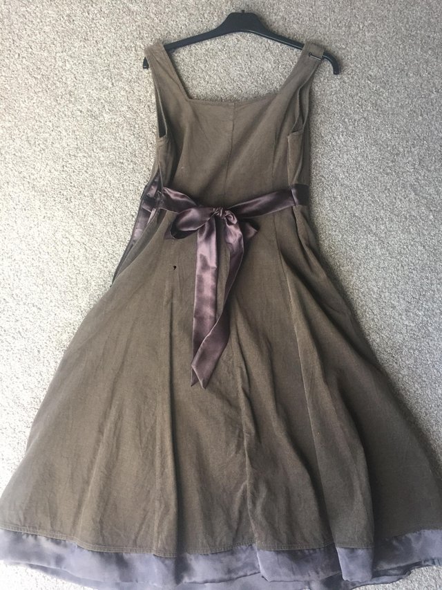 Image 2 of Tall brown cord dress